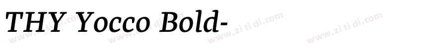 TRY Yocco Bold字体转换